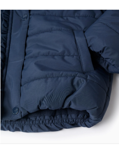 Chaqueta Acolchada con Capucha y Forro Polar...