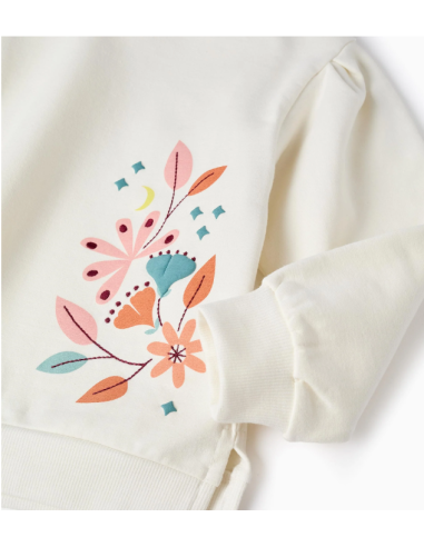 Sudadera Perchada con Estampados y Bordado de...