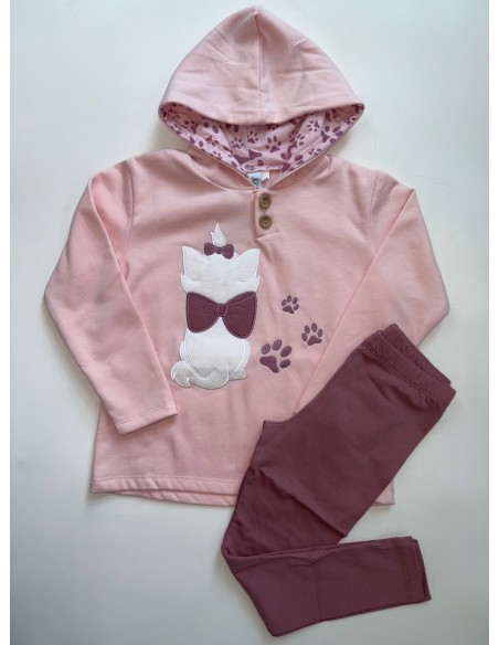 CONJUNTO CHANDAL GATO HUELLAS
