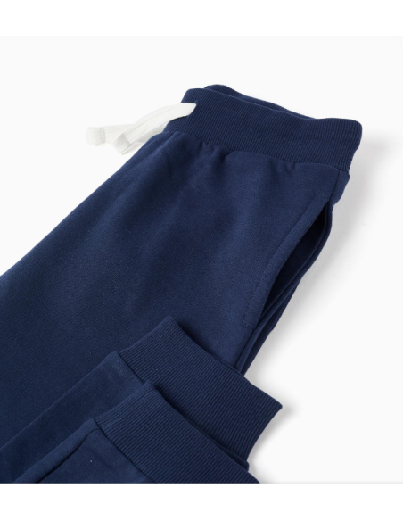 Pantalón Jogger de Algodón para Niño, Azul Oscuro