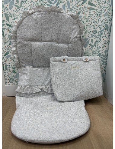 CONJUNTO SACO+BOLSO FLOR