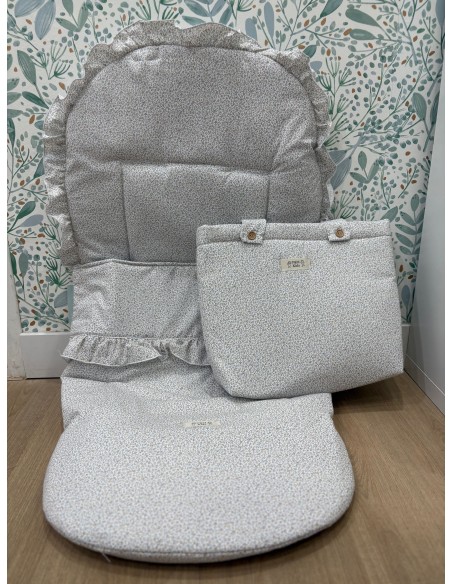 CONJUNTO SACO+BOLSO FLOR