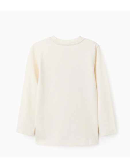 Camiseta de Manga Larga de Algodón para Niño 'Swedish', Blanco